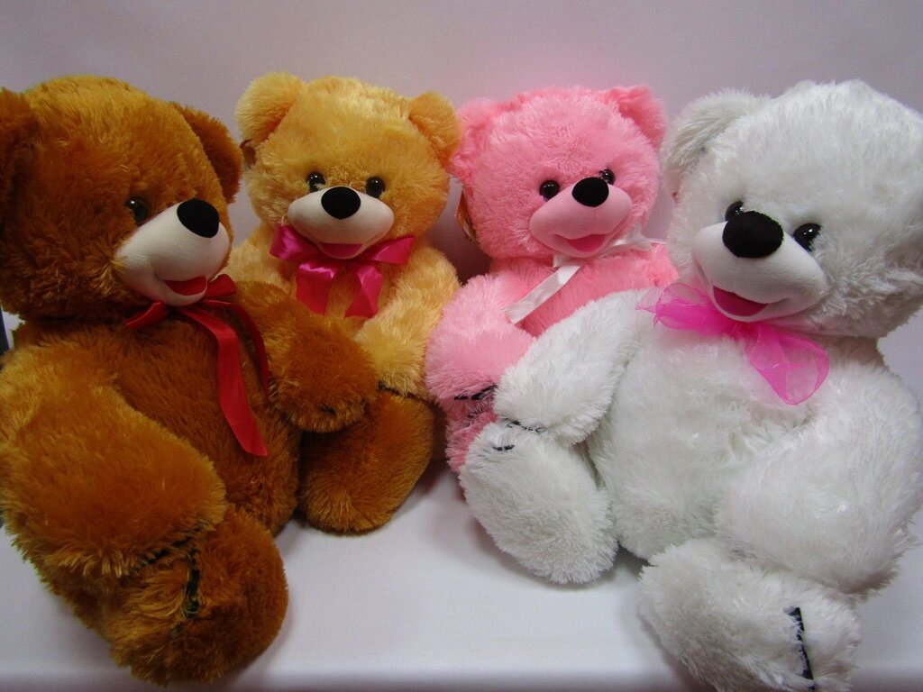 Ведмідь Веселун 52*54см, 6 кольорів від компанії Pavlusha Toys - фото 1