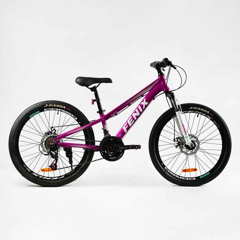 Велосипед Спортивний Corso 24" дюйми «Fenix» рама алюмінієва 11’’, обладнання Saiguan 21 швидкість, зібран на 75% /1/ від компанії Pavlusha Toys - фото 1