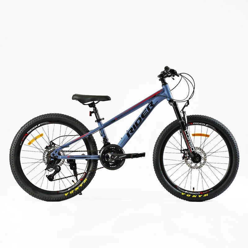 Велосипед Спортивний Corso 24" дюйми «Rider» рама сталева 11’’, обладнання LTWOO A2, 21 швидкість, зібран на 75% /1/ від компанії Pavlusha Toys - фото 1