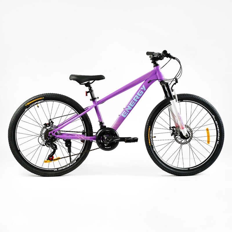 Велосипед Спортивний Corso 26" дюймів «Energy» рама сталева 13’’, обладнання Shimano 21 швидкість, зібран на 75% /1/ від компанії Pavlusha Toys - фото 1