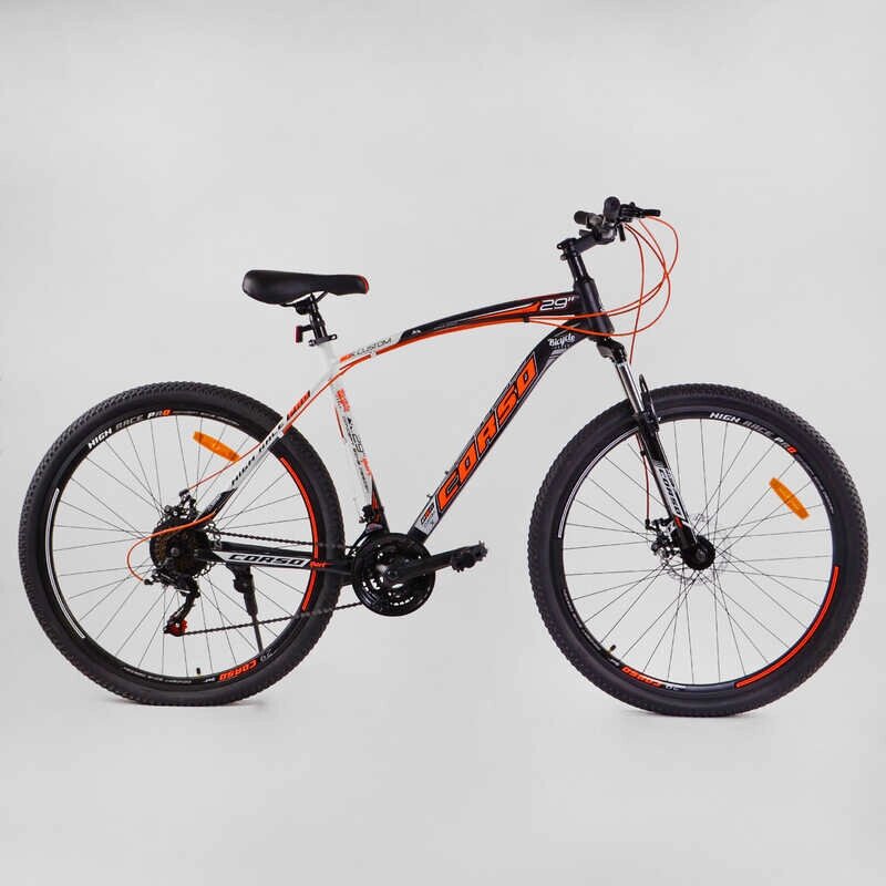Велосипед спортивний CORSO 29 дюймів "HIGH RACE PRO" HR-89732 (1) сталева рама 21”, обладнання Shimano 21 швидкість, від компанії Pavlusha Toys - фото 1