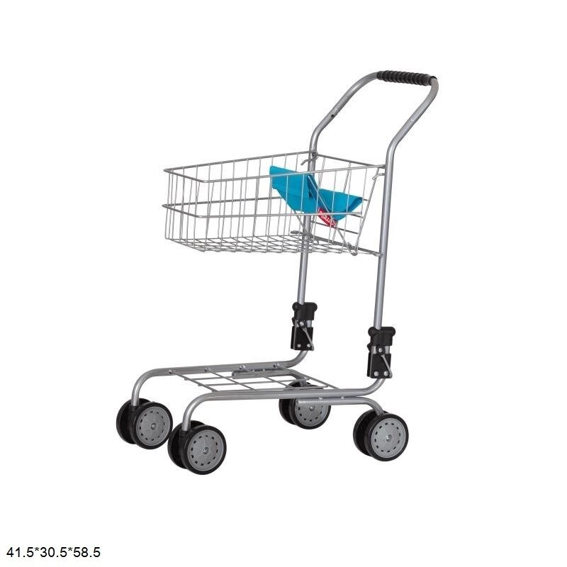 Візок для супермаркета 9328B BLUE CARRELLO TROLLEY метал. 41,5*30,5*58,5 кор. 42*19*31,5 /1/ від компанії Pavlusha Toys - фото 1