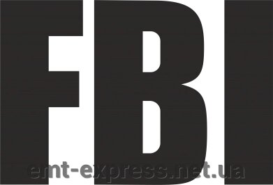 Наклейка FBI від компанії EМT Express - фото 1