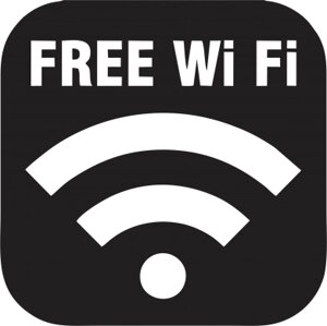 Наклейка Free Wi Fi