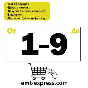 Вінілові нумераційні наклейки