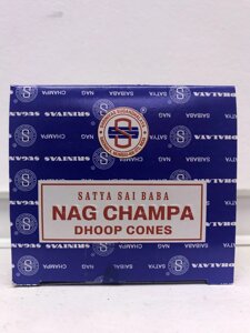 Ароматичні палички конуси Nag Champa 20 г Satya