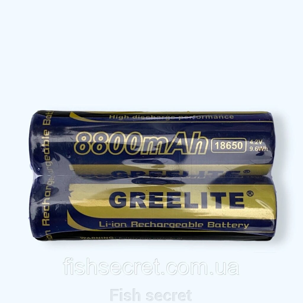Акумулятор Greelite li-on 18650 8800 mAh від компанії Fish secret - фото 1