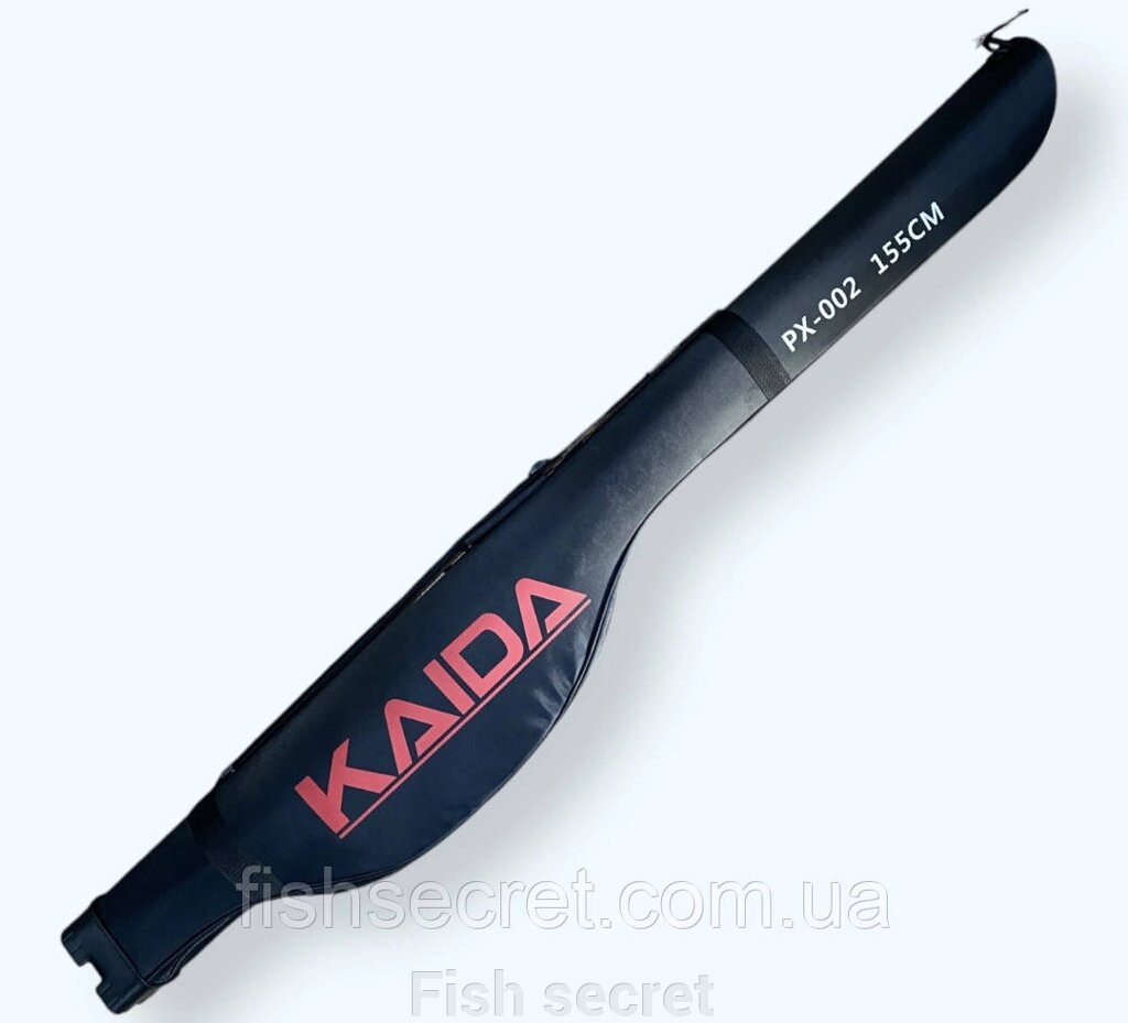 Чохол для вудок Kaida 155 см.  напівжорсткий під котушку від компанії Fish secret - фото 1
