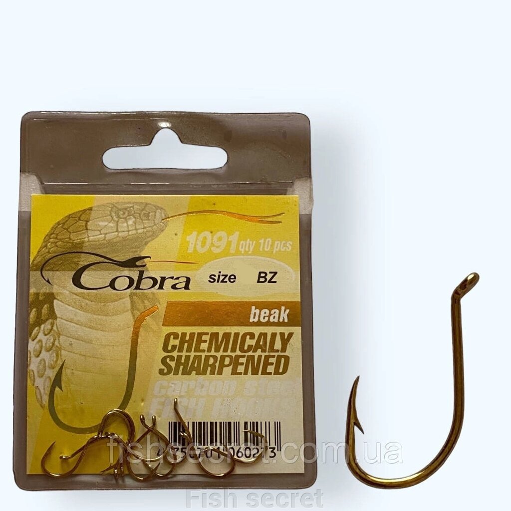Гачки Cobra 1091 BZ від компанії Fish secret - фото 1