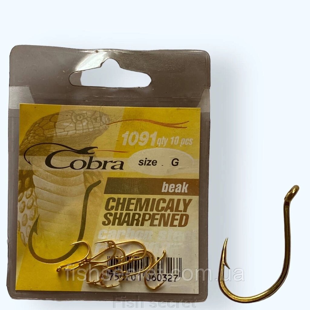 Гачки Cobra 1091G від компанії Fish secret - фото 1