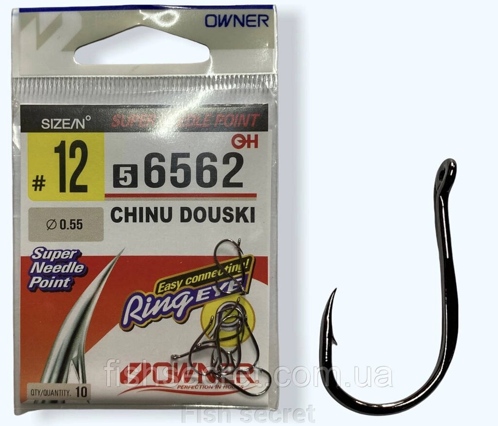 Гачки Owner 6562 CHINU DOUSKI від компанії Fish secret - фото 1