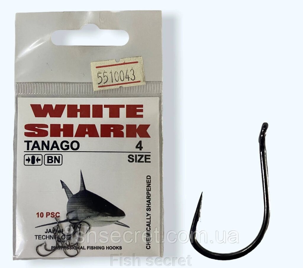 Гачки White Shark Tanago від компанії Fish secret - фото 1