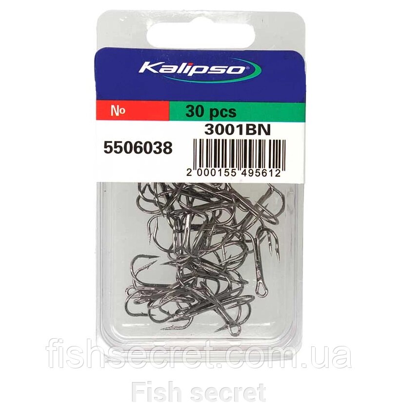Гачок Kalipso трійник 3001BN від компанії Fish secret - фото 1