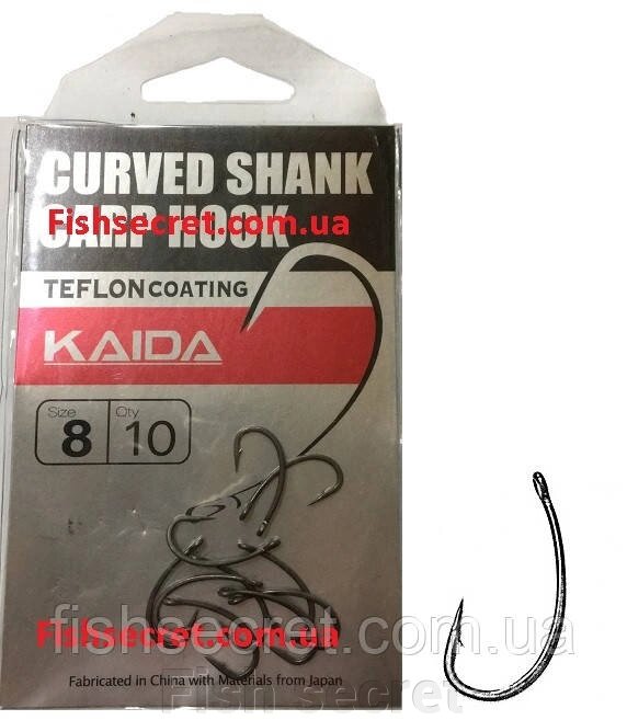 Крючок KAIDA Curved Shank Carp Hook від компанії Fish secret - фото 1