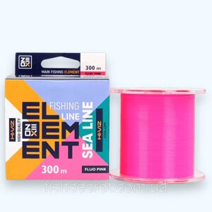 Волосінь флуо рожевий ZEOX Hi-Viz Element Sea Fluo Pink 300м. 0.350мм. 13.4кг.