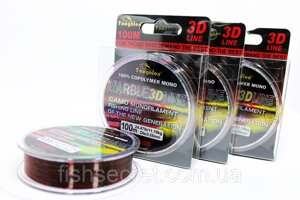 Рибальська волосінь MARBLE 3D line. 100м 0.18