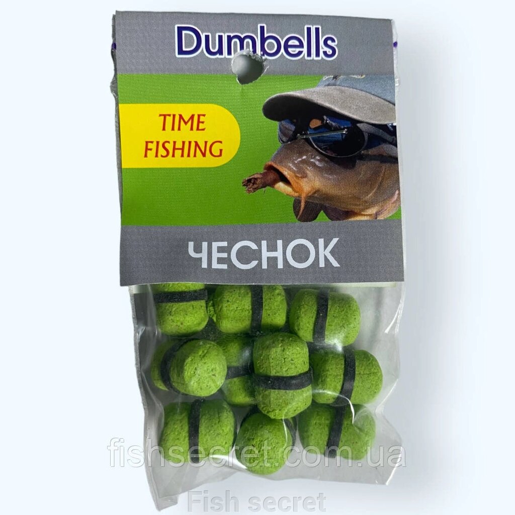 Міні бойли Dumbells Часник від компанії Fish secret - фото 1