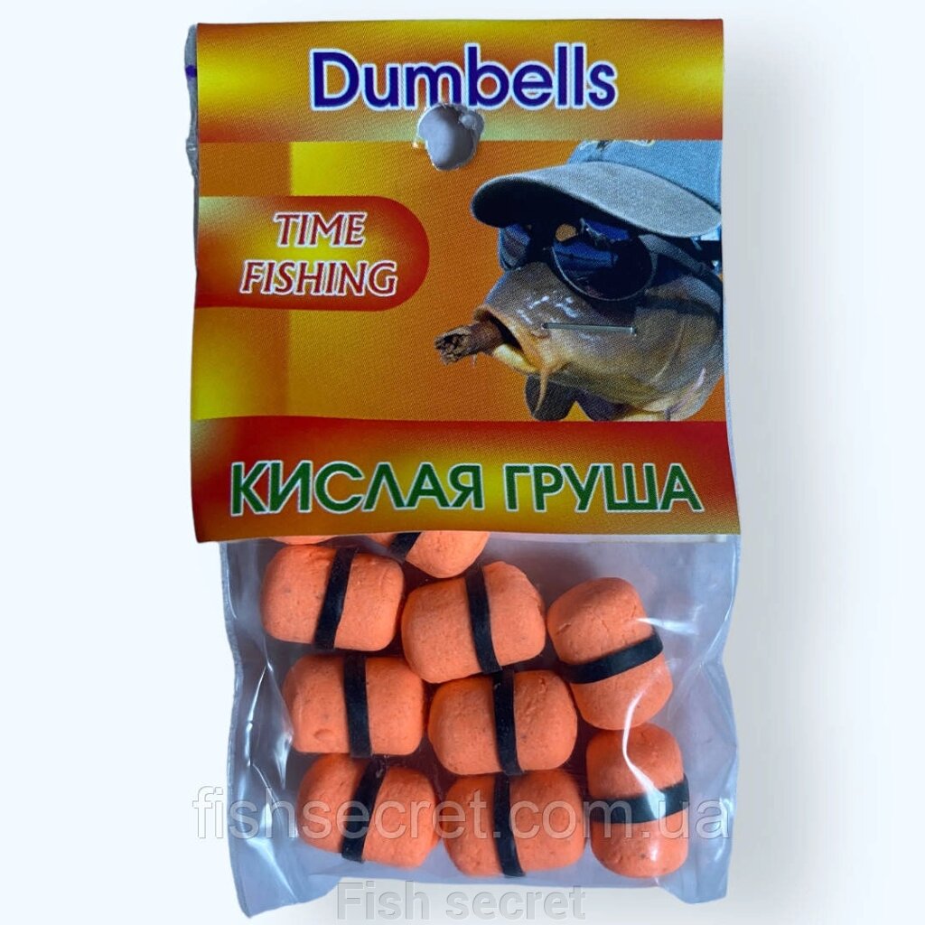 Міні бойли Dumbells Кислая груша від компанії Fish secret - фото 1
