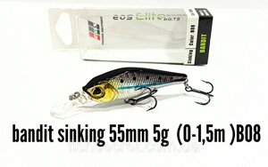 Воблер EOS bandit sinking 55 мм. 5 г. (0-1.5 м.) B08 в Одеській області від компанії Fish Secret