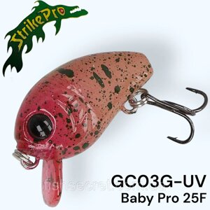 Воблер Strike Pro Baby Pro 25F GCO3G-UV