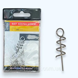 Фіксатор силіконової приманки GC Вait Keeper Screw GC-1071SS L (20шт) в Одеській області от компании Fish secret