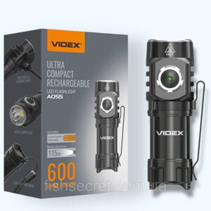 Портативний світлодіодний ліхтарик VIDEX VLF-A055 600Lm 5700K