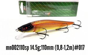 Воблер EOS Minnow MN002110SP 14.5 110 мм. 0.8-1.2м. 017