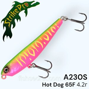Воблер Strike Pro Hot Dog 65F A230S
