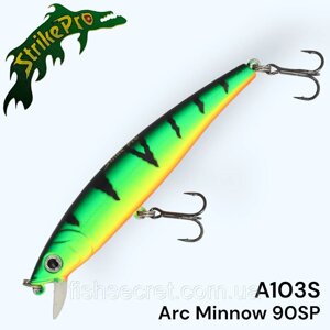 Воблер Strike Pro Arc Minnow 90SP A103S