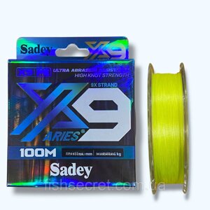 Рибальський шнур Sadey X9 100м. 0.10