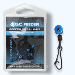 Застібка GC Feeder Snap Links L (10шт) в Одеській області от компании Fish secret