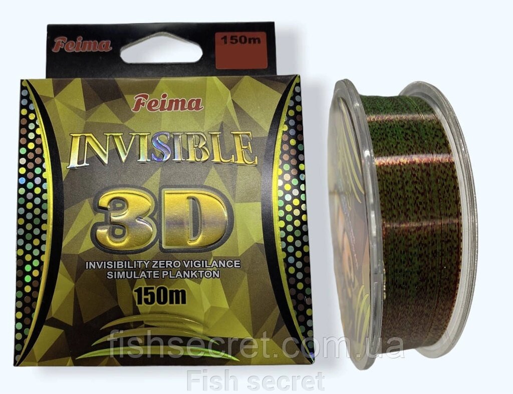 Рибальська FEIMA Invisible 3D line 150 м від компанії Fish secret - фото 1