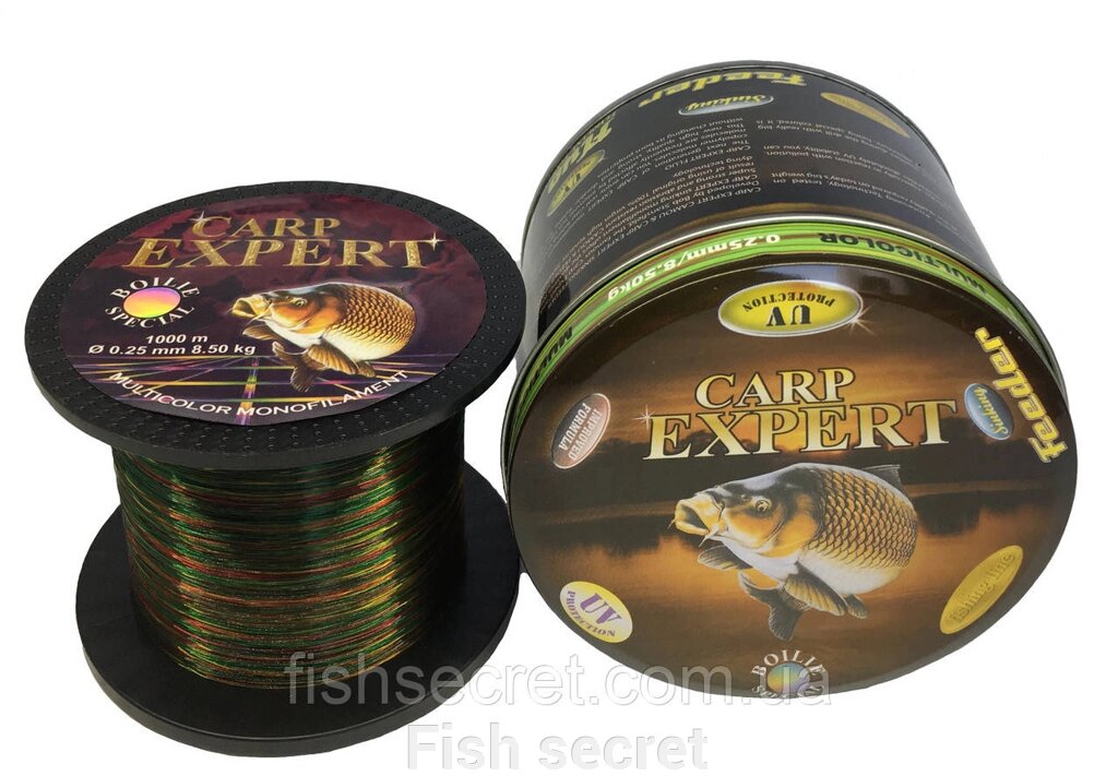 Рибальська волосінь Carp Expert Multicolor 1000 м 0.25 від компанії Fish secret - фото 1