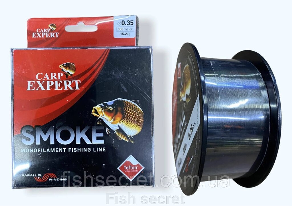 Рибальська волосінь Carp Expert Smoke 300 м від компанії Fish secret - фото 1