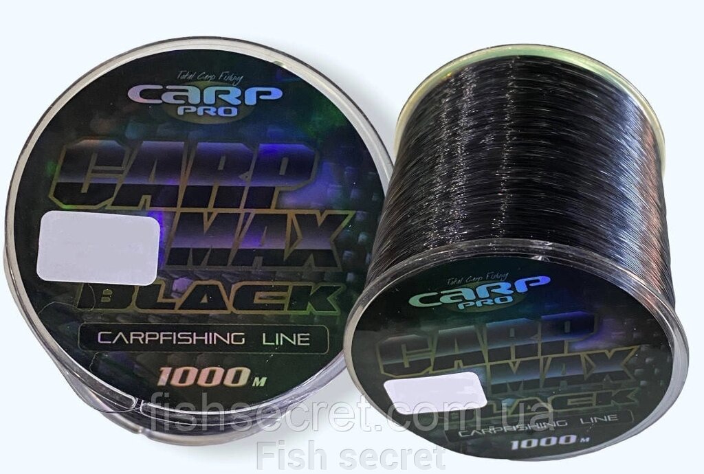 Рибальська волосінь Carp Pro carp max black 1000 м. від компанії Fish secret - фото 1
