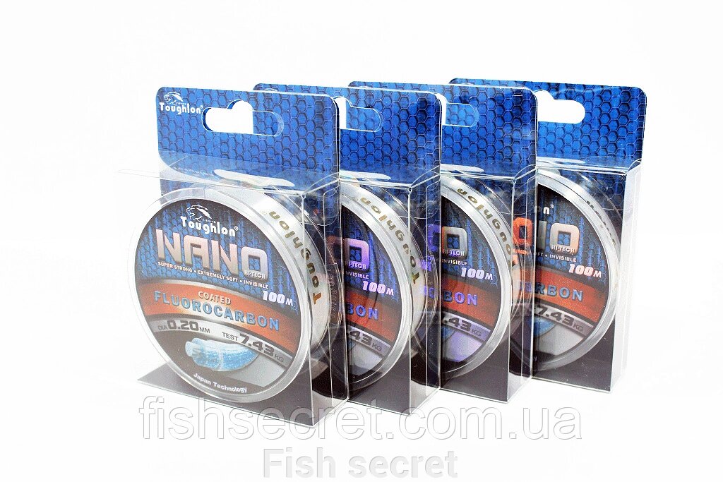 Рибальська волосінь NANO FLUOROCARBON 100м від компанії Fish secret - фото 1
