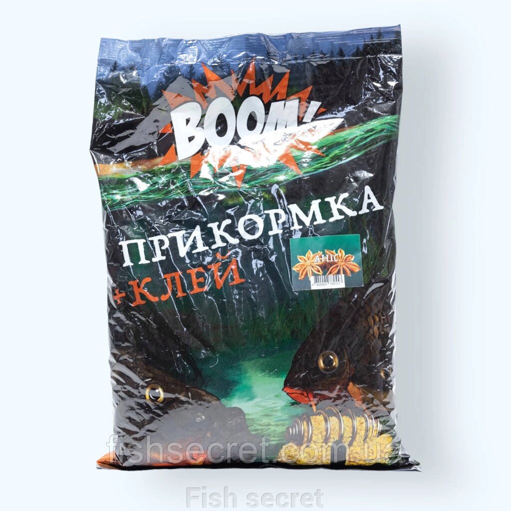 Рибальське підгодовування TOP Boom 900 г. Аніс від компанії Fish secret - фото 1