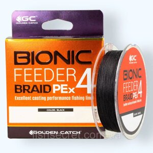 Шнур GC Bionic Feeder PE X4 150м Black Чорний, 0.8