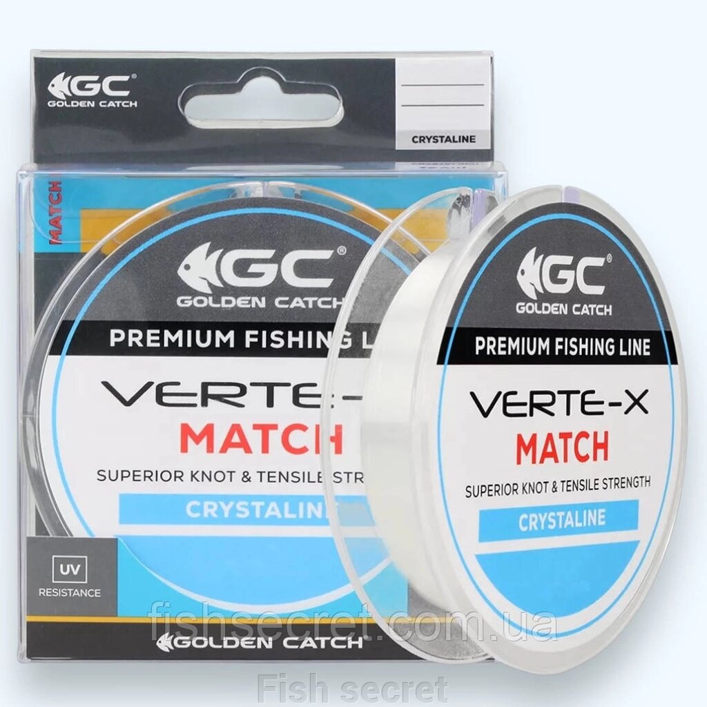 Волосінь GC Verte-X Match Crystaline 150м. 0.148мм. 2.6кг. від компанії Fish secret - фото 1