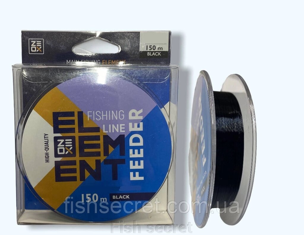 Волосінь Zeox Element Feeder 150м BK від компанії Fish secret - фото 1