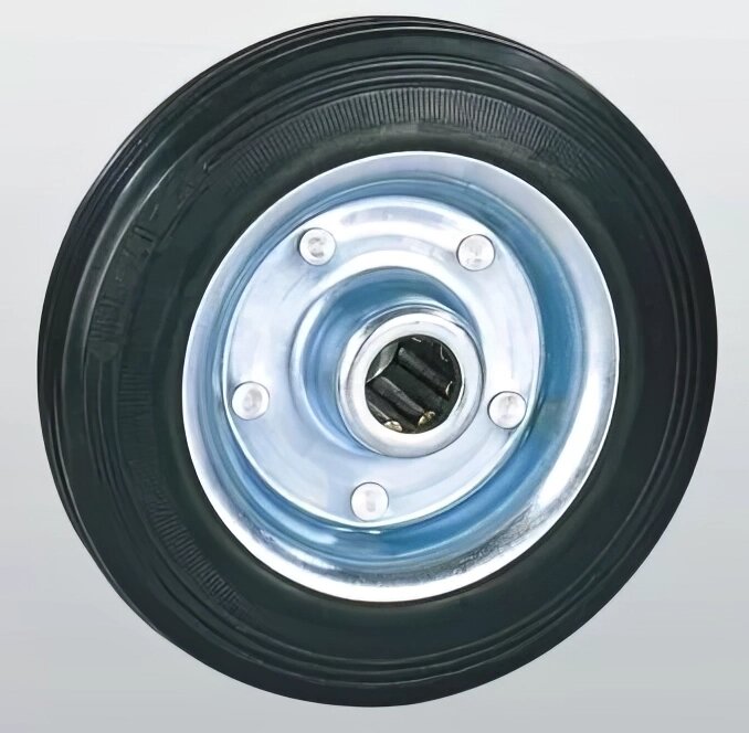 Колеса з чорної гуми з роликовим підшипником 10-200х46-R від компанії ТОВ СНБ КОМПАНІ - фото 1