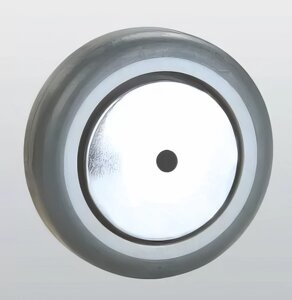 Колесо апаратне з поліаміду, з гумовим контактним шаром і підшипником ковзання 31-100х27-P