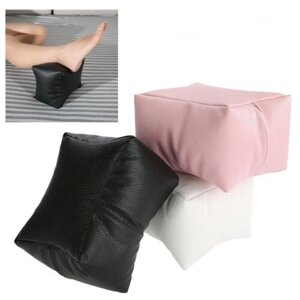 Подушка для ніг із м'якої штучної шкіри для манікюру та дизайну нігтів