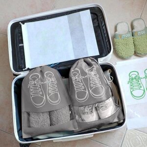 Набір чохлів для зберігання взуття (5 штук) L Сірі