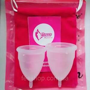 Набір менструальних чаш Aneer Care розмір 1 і 2 з мішечком для зберігання