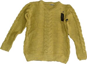 Чоловічий зимовий вязаний светр, L, XL