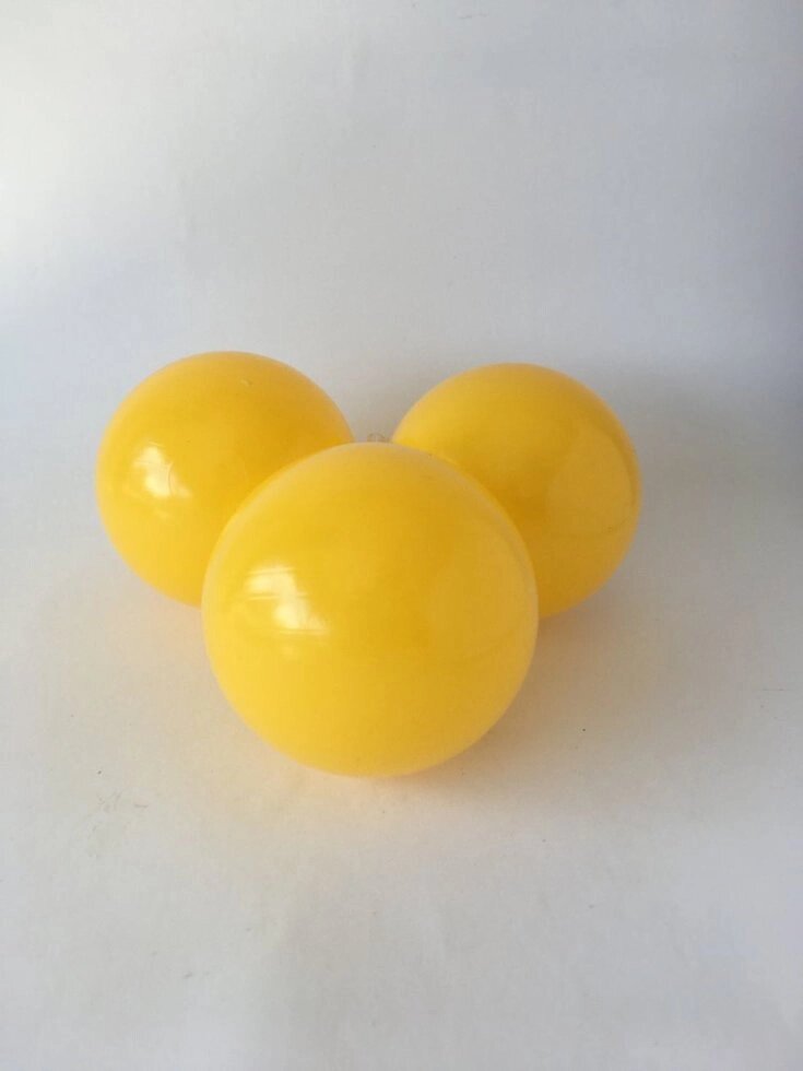 М&#039;ячики кульки шарики для сухого басейну жовті - доставка