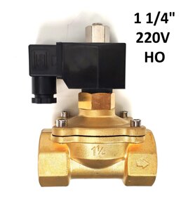 1 1/4 "нормально відкритий 220V соленоїдний електромагнітний клапан для води газу масла