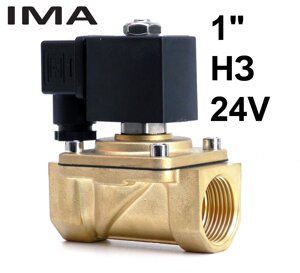 1 "електромагнітний клапан нормально закритий 24V для води газу масла IMA