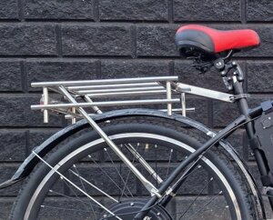 Багажник велосипедний із нержавіючої сталі, задній багажник на велосипед вело багажник. Код товару 11104